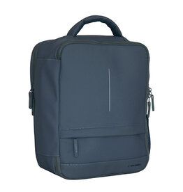 New Rebels New Rebels Jessi Easton Underseater Rucksack 17L Wasserabweisend PU Handgepäck 40x30x20 Airline Tasche 15,6 Zoll Laptopfach Navy