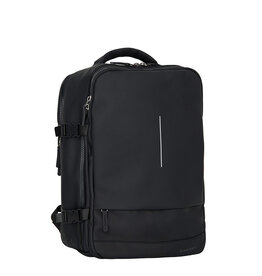 New Rebels New Rebels Jessi Easton Underseater Rugzak 17L Waterafstotend PU Handbagage 40x30x20 Airline Tas 15.6 inch Laptopvak Zwart