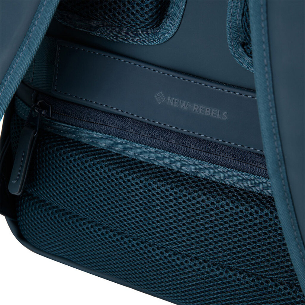 New Rebels New Rebels Jessi Easton Underseater Backpack 17L Water Repellent PU Carry On 40x30x20 Airline Bag 15.6 Inch Laptop Compartment Navy