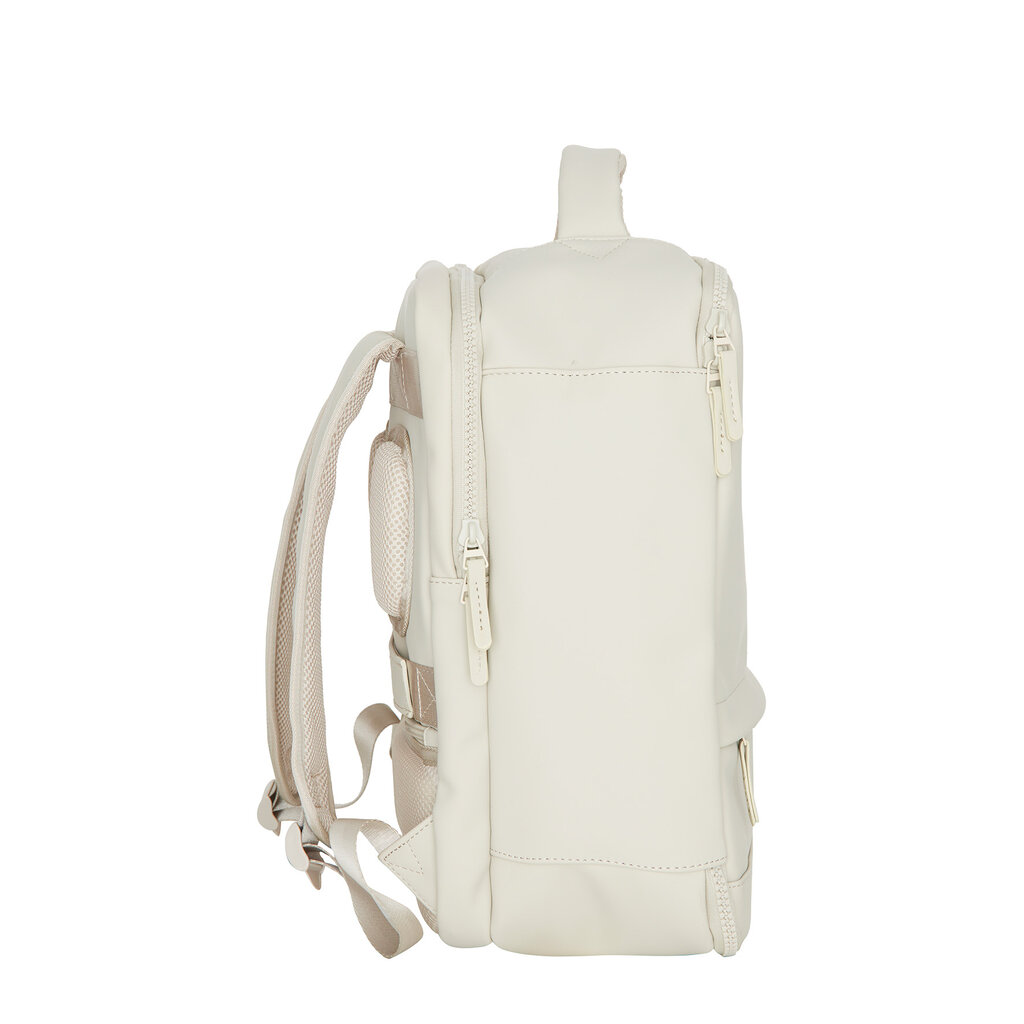 New Rebels New Rebels Jessi Easton Underseater Backpack 17L Water Repellent PU Carry On 40x30x20 Airline Bag 15.6 Inch Laptop Compartment Beige