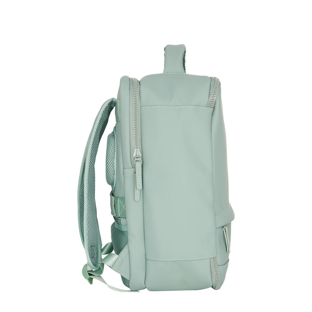 New Rebels New Rebels Jessi Easton Underseater Rugzak 17L Waterafstotend PU Handbagage 40x30x20 Airline Tas 15.6 inch Laptopvak Saliegroen