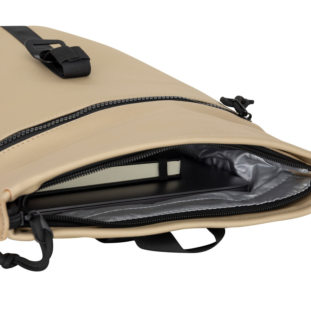 New Rebels New Rebels Mart Los Angeles Metallic Goud Mini 7L Rolltop Rugzak Waterafstotend