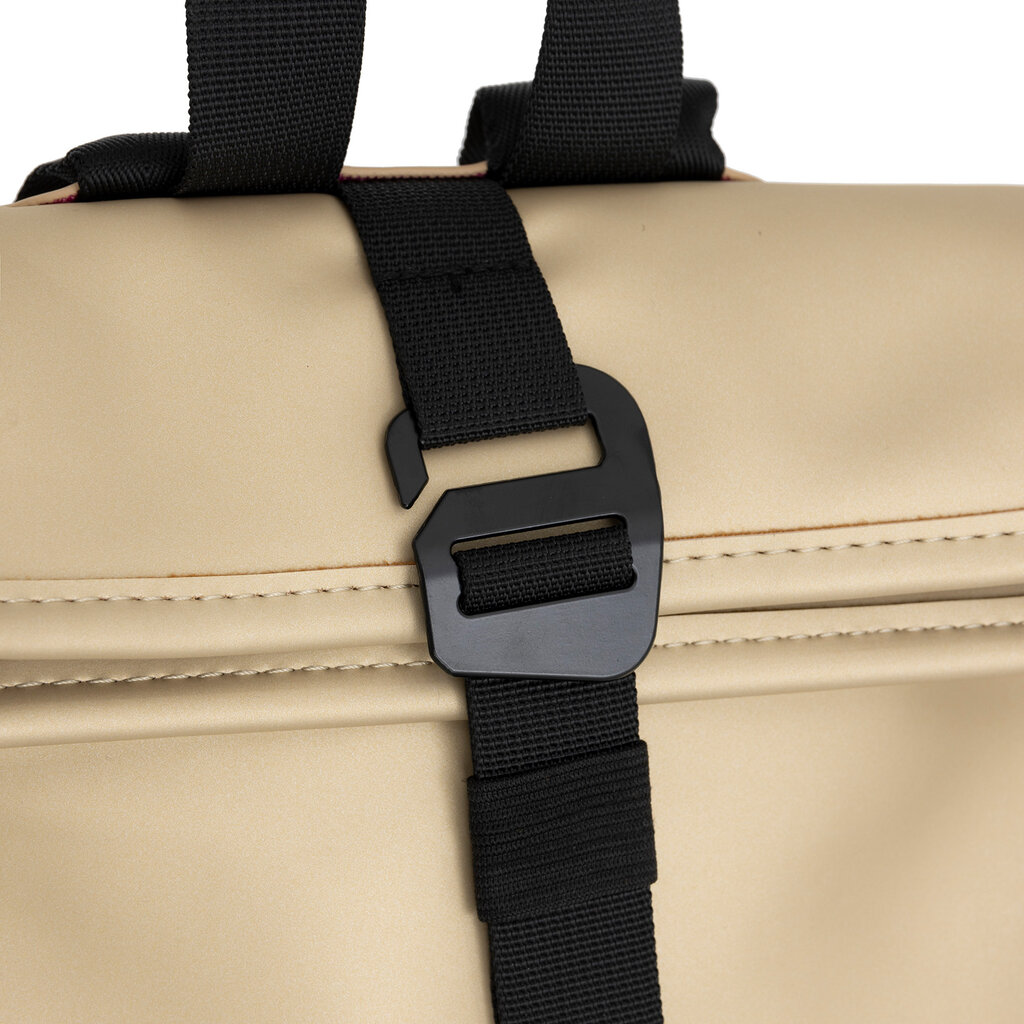 New Rebels New Rebels Mart Los Angeles Metallic Goud Mini 7L Rolltop Rugzak Waterafstotend