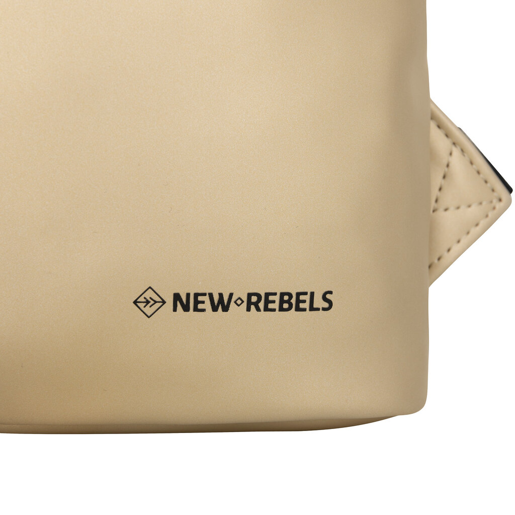 New Rebels New Rebels Mart Los Angeles Metallic Goud Mini 7L Rolltop Rugzak Waterafstotend