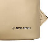 New Rebels New Rebels Mart Los Angeles Metallic Goud Mini 7L Rolltop Rugzak Waterafstotend