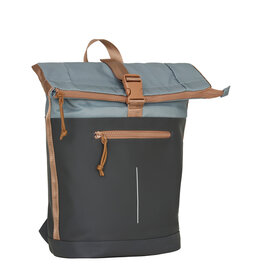 New Rebels New Rebels Ferron New York Rolltop Rugzak 16L Antraciet