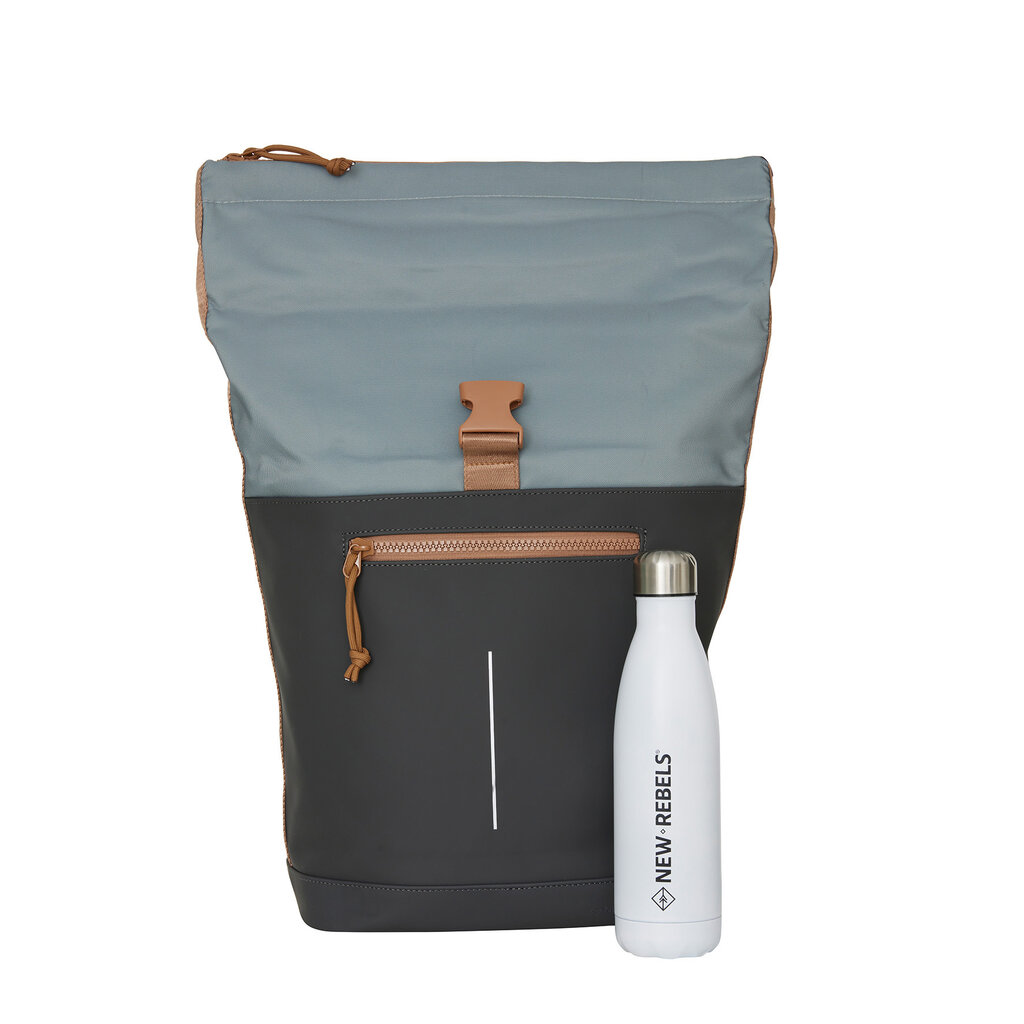 New Rebels New Rebels Ferron New York Rolltop Rucksack 16L Anthrazit