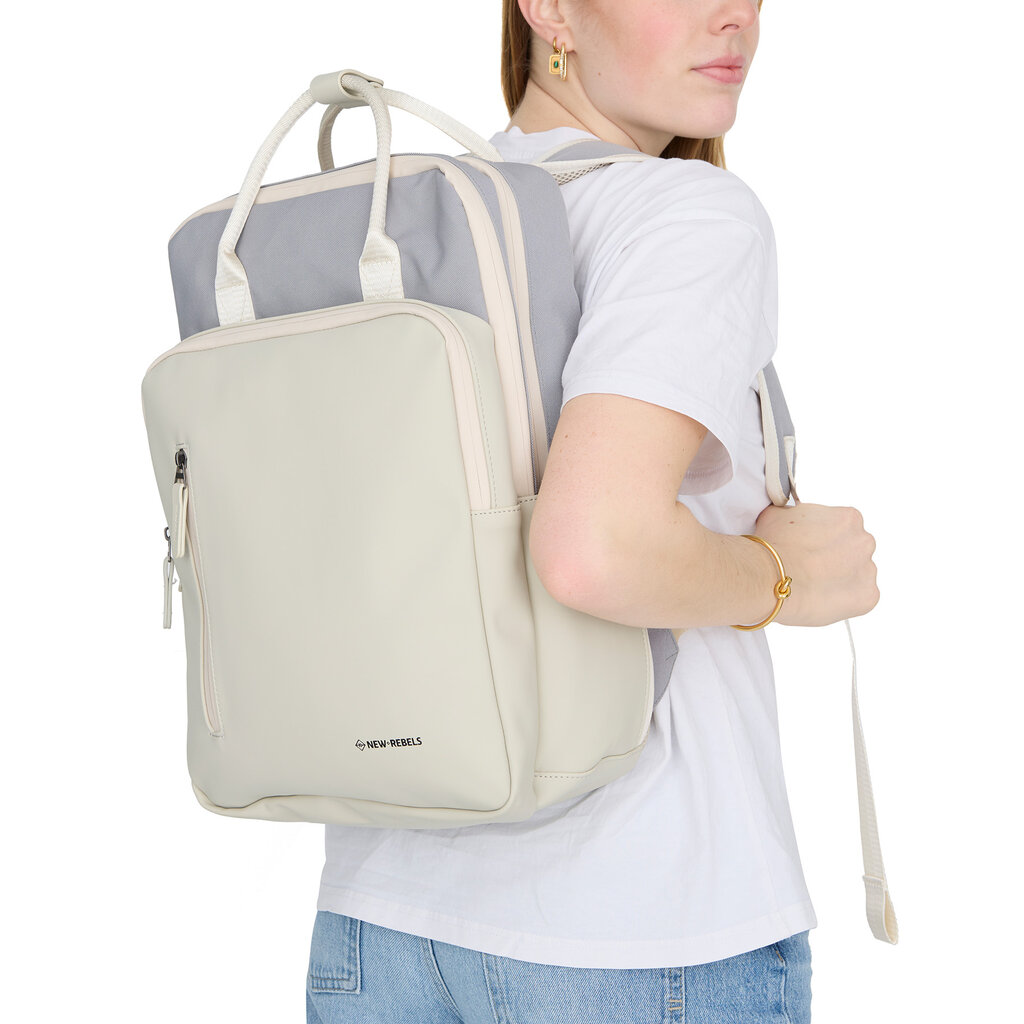 New Rebels New Rebels Ferron Milwaukee Handel Backpack Beige 19L