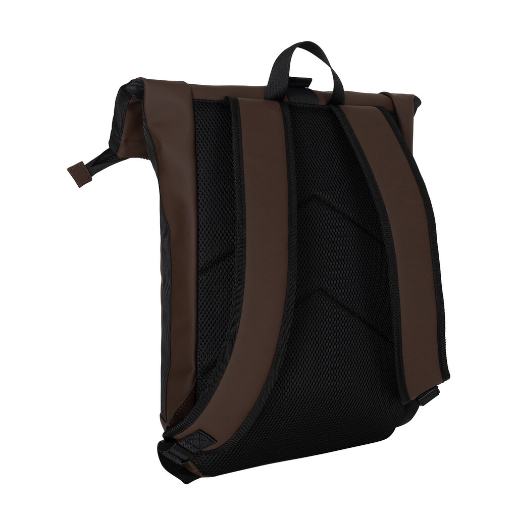 New Rebels New Rebels Mart New York Mocca 21L Rugzak Rolltop Waterafstotend Laptop 15.6"