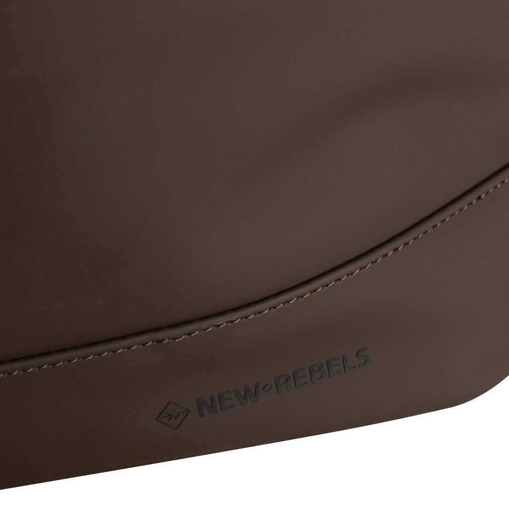 New Rebels Mart New York Mocca 21L Rucksack Rolltop Wasserabweisend Laptop 15.6"