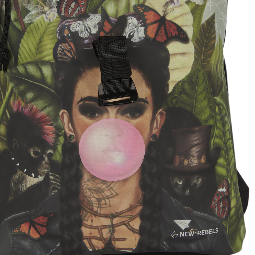 New Rebels Mart Art Los Angeles Bubble Gum Rolltop Backpack Mini