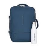New Rebels New RebelsNew Rebels Jessi – Womby Weekend Travel Bag Underseat Backpack – 27L Water-Repellent Cabin Bag – 30x20x45 cm Schaduwblau New Rebels New RebelsNew Rebels Jessi – Womby Weekend Travel Bag Underseat Backpack – 27L Water-Repellent Cabin Bag – 30x20x45 cm Schaduwblau