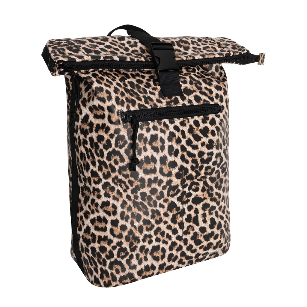 New Rebels New Rebels Mart New York Leopard  / Luipaard 21L Rugtas Rolltop Waterafstotend Laptop 15.6"