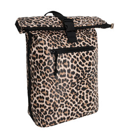 New Rebels New Rebels Mart New York Leopard  / Luipaard 21L Rugtas Rolltop Waterafstotend Laptop 15.6"