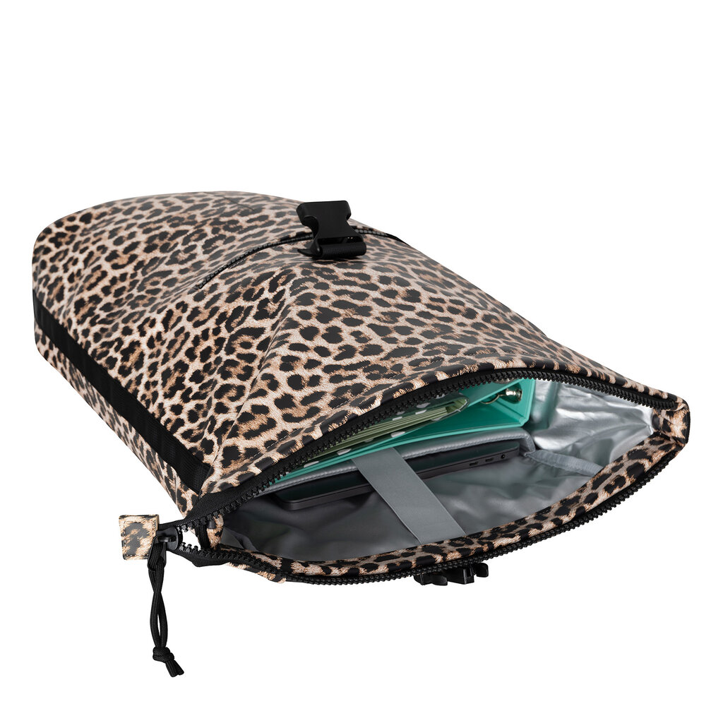 New Rebels New Rebels Mart New York Leopard  / Luipaard 21L Rugtas Rolltop Waterafstotend Laptop 15.6"