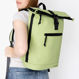 New Rebels New Rebels Mart New York Matt Green 21L Rolltop Rugtas – Waterafstotend – Geschikt voor 15.6” Laptop