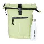 New Rebels New Rebels Mart New York Matt Green 21L Rolltop Rugtas – Waterafstotend – Geschikt voor 15.6” Laptop