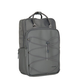 New Rebels Trondheim Rugzak – Laptop Rugtas 15,6 inch – Schooltas & Werktas – Waterafstotend – 18L – Nylon/PU Antraciet