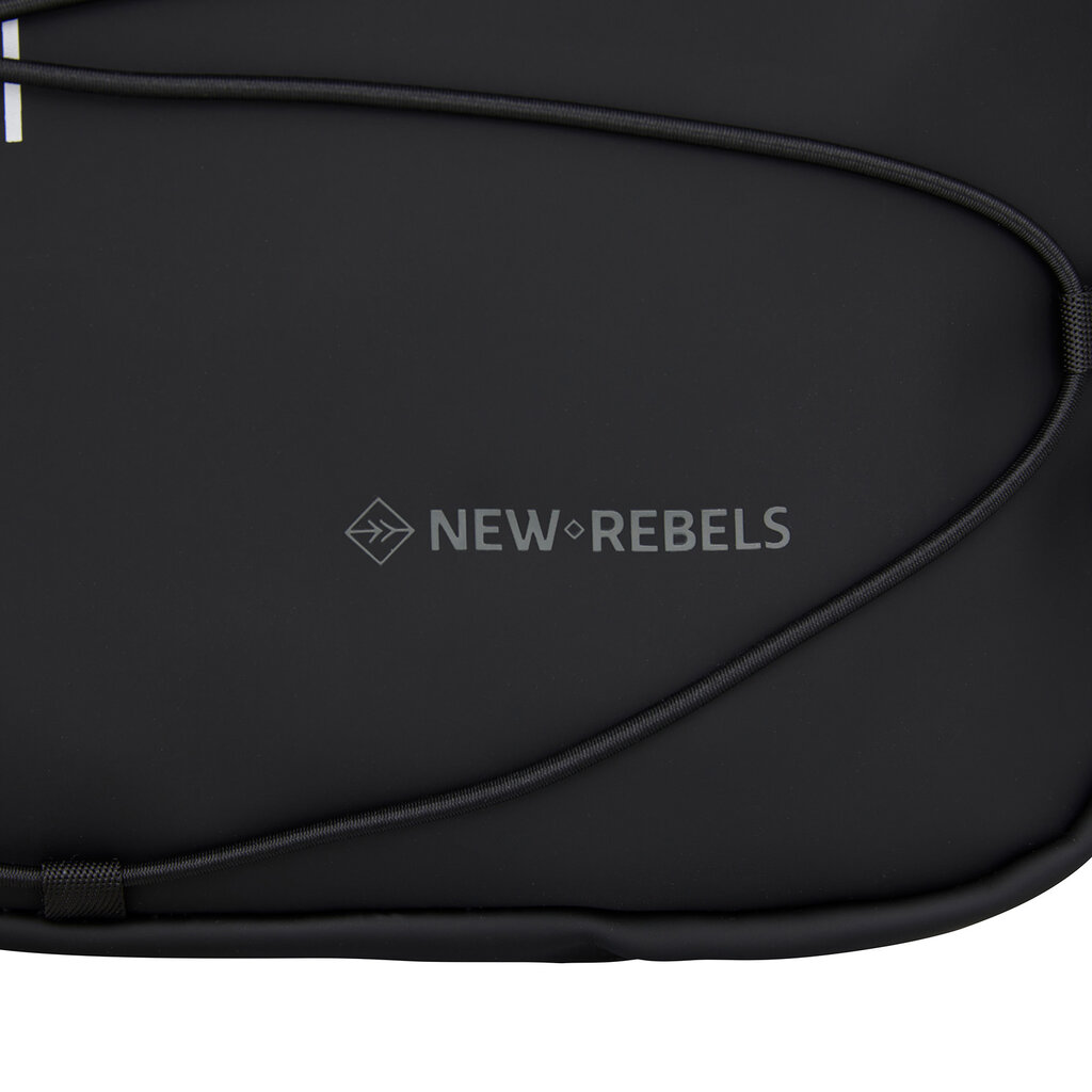 New Rebels New Rebels Trondheim Rugzak – Laptop Rugtas 15,6 inch – Schooltas & Werktas – Waterafstotend – 18L – Nylon/PU – Zwart