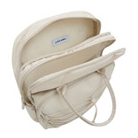 New Rebels New Rebels Trondheim Rugzak – Laptop Rugtas 15,6 inch – Schooltas & Werktas – Waterafstotend – 18L – Nylon/PU – Beige