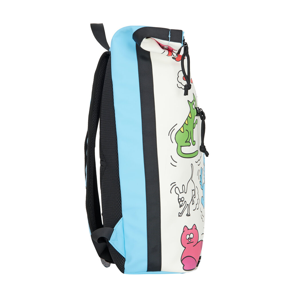 New Rebels New Rebels Mart Arts New York Cartoon Rolltop Rugzak 16L