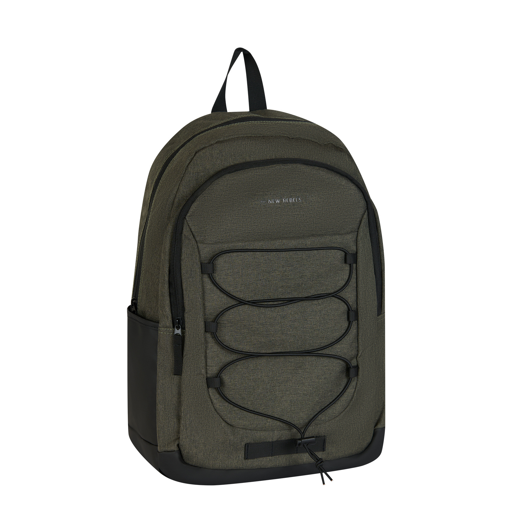 New Rebels Barto Waltham Donkergroen 25L Rugtas Waterafstotend Laptop 15.6" Pullzippers