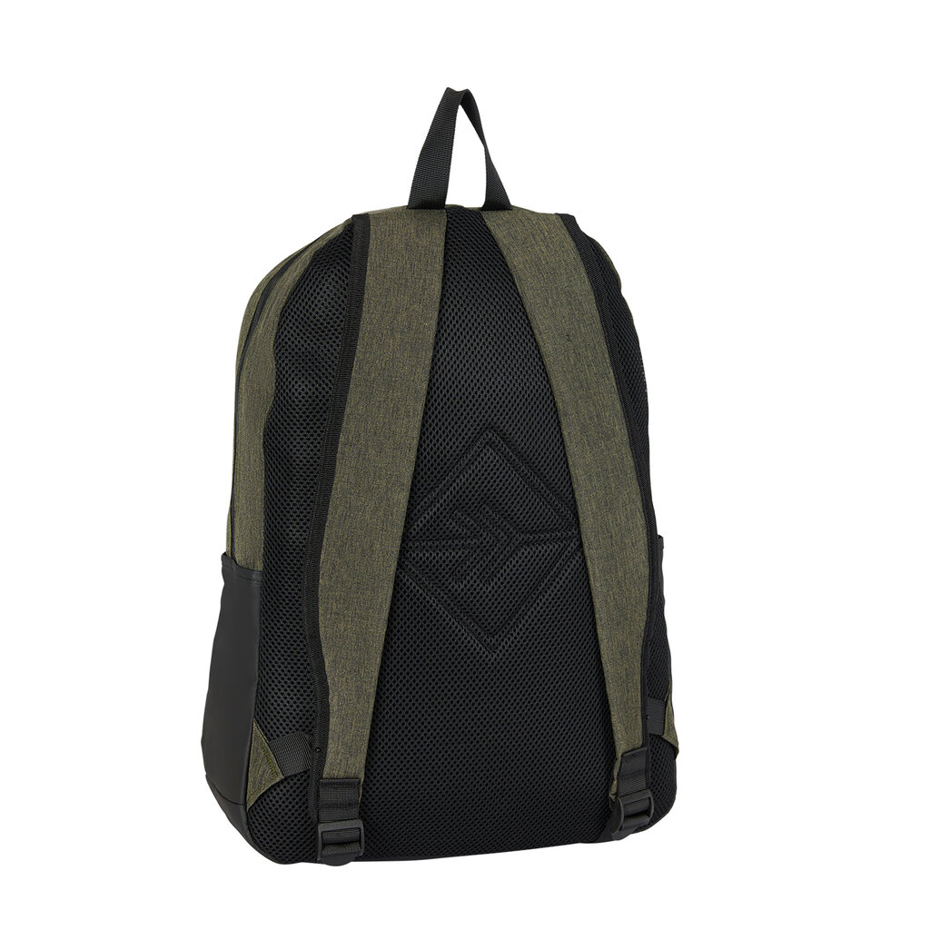 New Rebels New Rebels Barto Waltham Dunkelgrün 25L Rucksack Wasserabweisend Laptop 15.6" Pullzippers