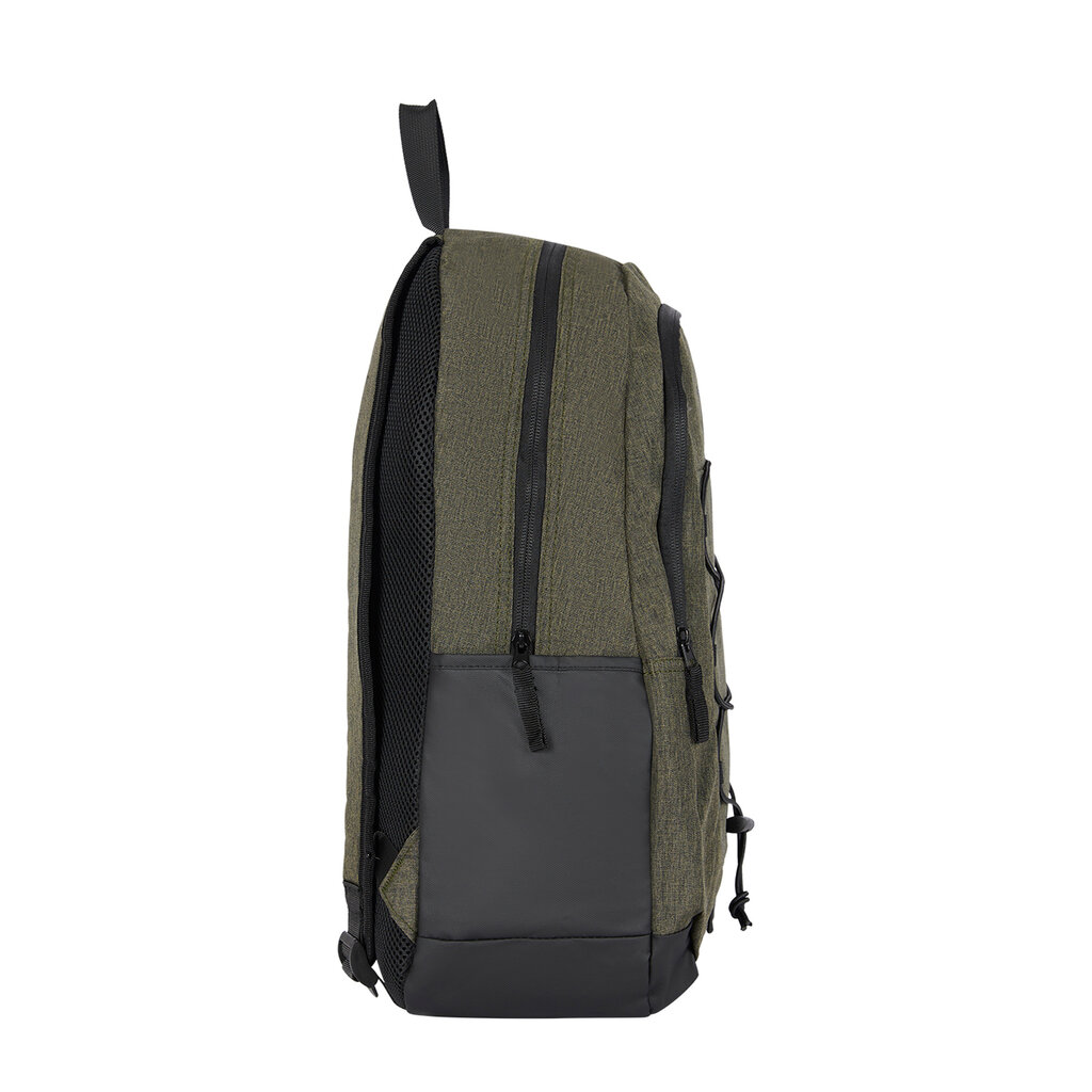 New Rebels New Rebels Barto Waltham Dark Green 25L Backpack Water Repellent Laptop 15.6" Pullzippers