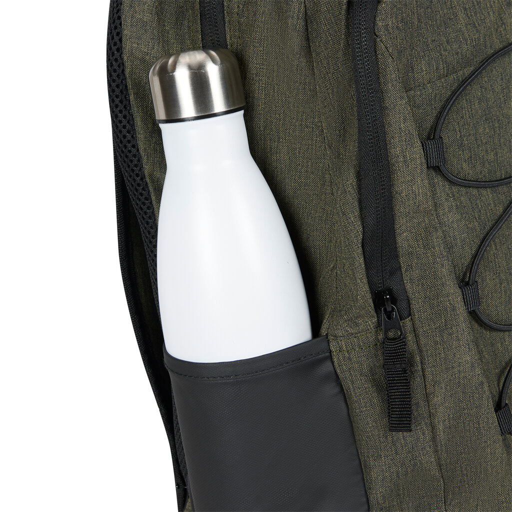 New Rebels New Rebels Barto Waltham Dark Green 25L Backpack Water Repellent Laptop 15.6" Pullzippers