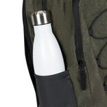 New Rebels New Rebels Barto Waltham Dark Green 25L Backpack Water Repellent Laptop 15.6" Pullzippers