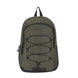 New Rebels New Rebels Barto Waltham Dunkelgrün 25L Rucksack Wasserabweisend Laptop 15.6" Pullzippers
