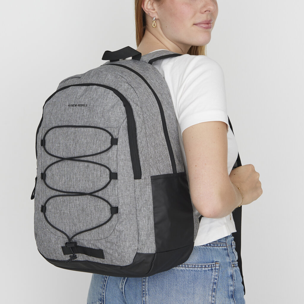 New Rebels New Rebels Barto Waltham Antraciet 25L Rugzak Waterafstotend Laptop 15.6"