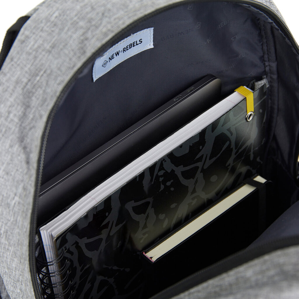 New Rebels New Rebels Barto Waltham Antraciet 25L Rugzak Waterafstotend Laptop 15.6"