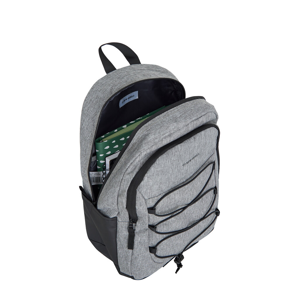 New Rebels New Rebels Barto Waltham Antraciet 25L Rugzak Waterafstotend Laptop 15.6"