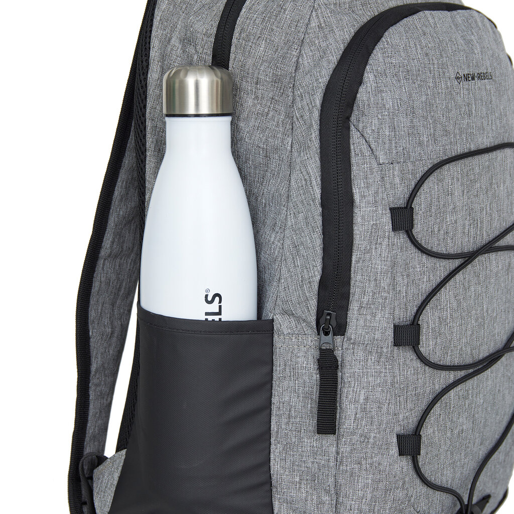 New Rebels New Rebels Barto Waltham Antraciet 25L Rugzak Waterafstotend Laptop 15.6"