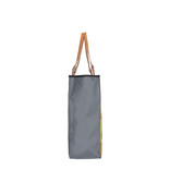 New Rebels New Rebels Boodschappentas ‘Sunflowers’ – Stevige Nylon Shopper met Leren Hengsels – Van Gogh Print – 39x43 cm