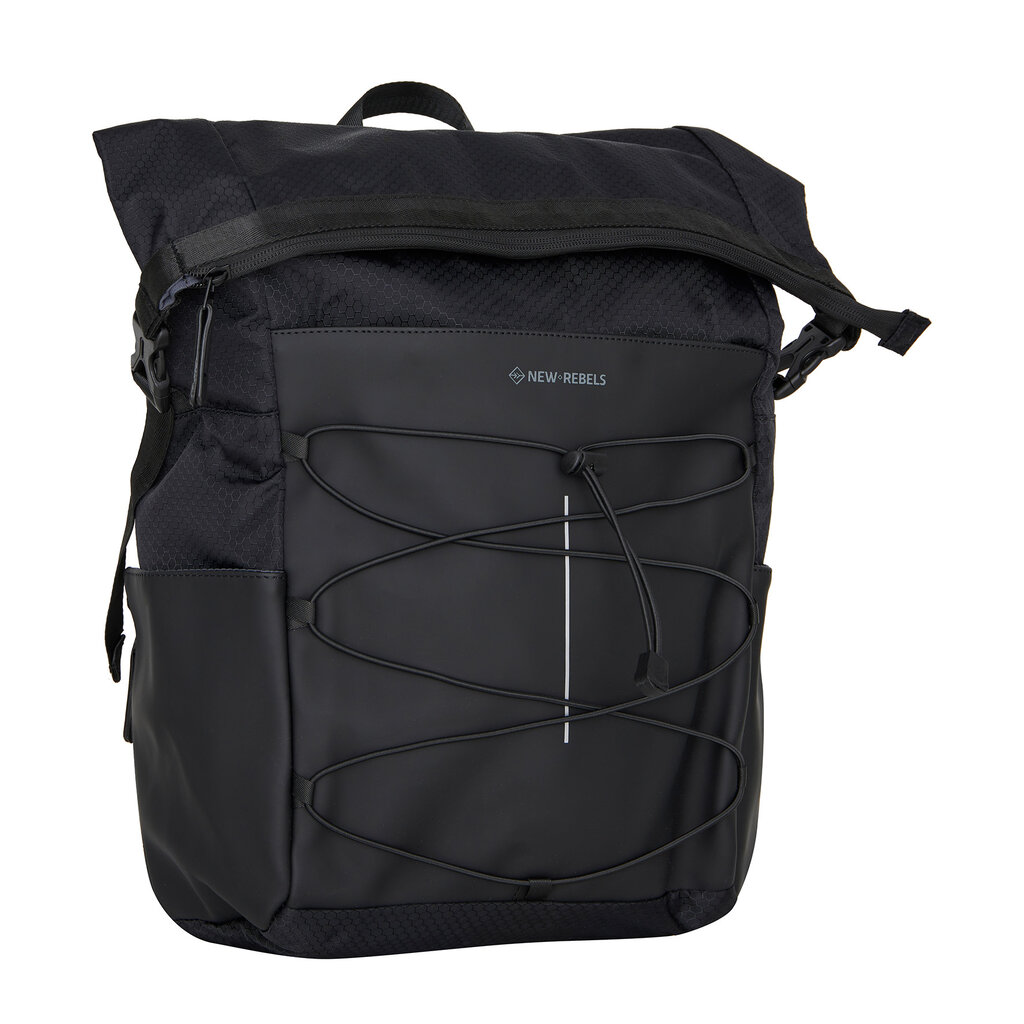 New Rebels New Rebels Trondheim Windsor Rolltop Backpack Black