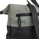 New Rebels New Rebels Backham Los Angeles Schwarz 7L Rolltop Rucksack Wasserabweisend
