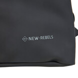 New Rebels New Rebels Backham Los Angeles Black 7L Rolltop Backpack Water Repellent