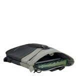 New Rebels New Rebels Backham Los Angeles Schwarz 7L Rolltop Rucksack Wasserabweisend