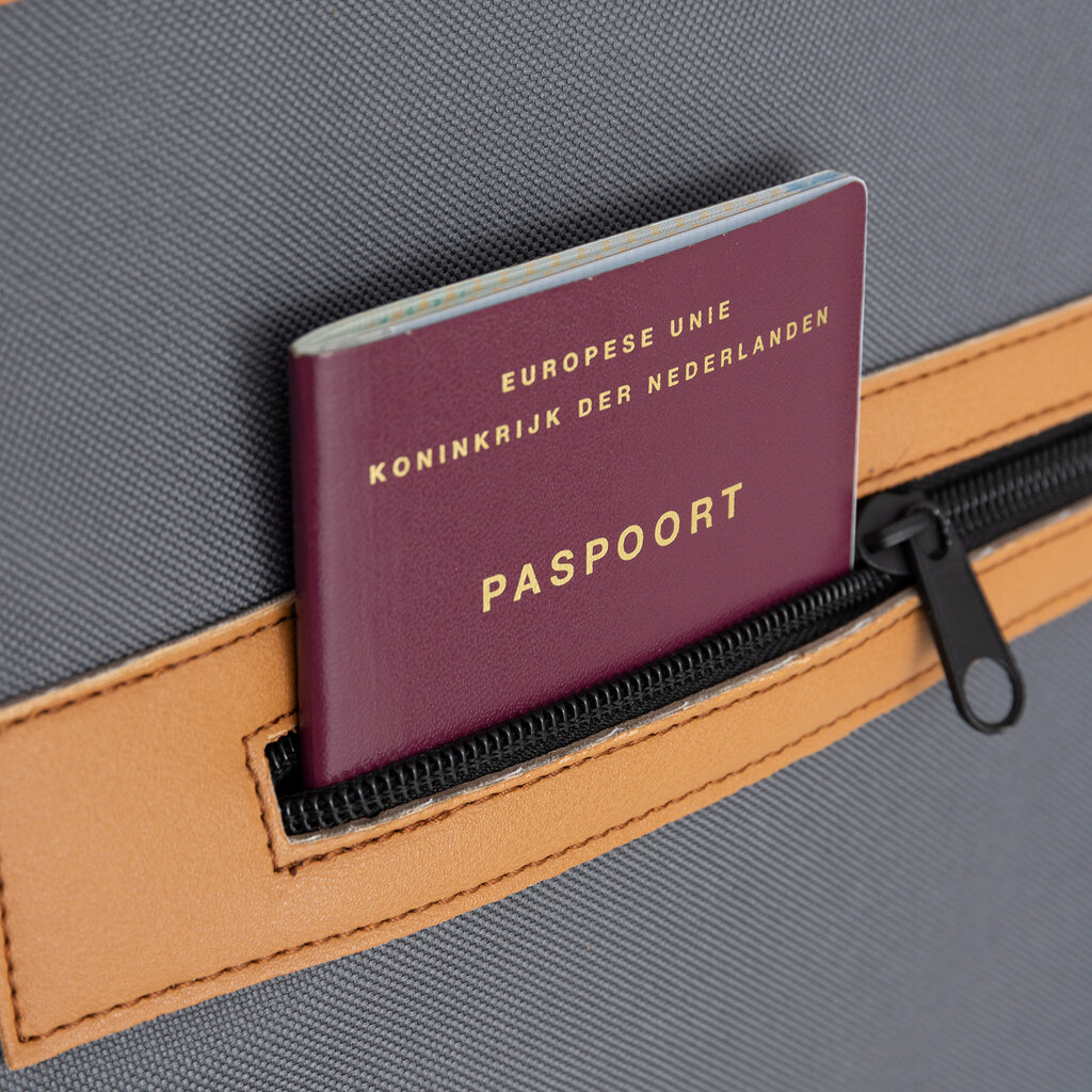 New Rebels New Rebels Boodschappentas ‘Sunflowers’ – Stevige Nylon Shopper met Leren Hengsels – Van Gogh Print – 39x43 cm