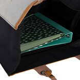 Piace Molto Arts Melkmeisje Shopper – Nylon Boodschappentas met Print – 39x18x43 cm – Leren Handvat – Stevig & Ruim – 100% Nylon