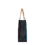 New Rebels Boodschappentas Blossoms – Stevige Nylon Shopper met Leren Hengsels – Van Gogh Print – 39L