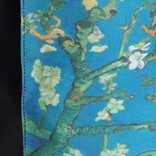 New Rebels Boodschappentas Blossoms – Stevige Nylon Shopper met Leren Hengsels – Van Gogh Print – 39L