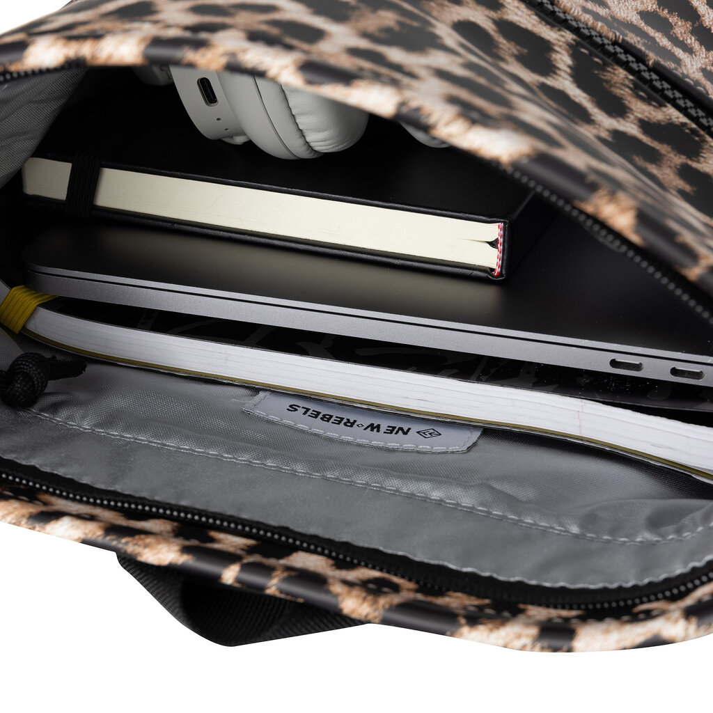New Rebels New Rebels Mart Los Angeles Luipaard / Leopard Rolltop Rugzak
