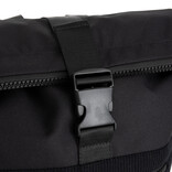New Rebels New Rebels New York Ribbi Rolltop Rugzak 17-21L Schooltas & Werktas Ribstof Laptop Rugtas 15.6 inch  Zwart