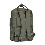 New Rebels New Rebels Ribbi Milwaukee – Laptoptasche Schultasche Arbeitstasche 15,6 Zoll Laptopfach Rucksack Rib Fabric 18L Sage Green