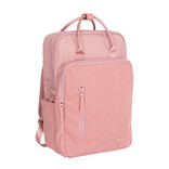 New Rebels New Rebels Ribbi Milwaukee – Laptoptasche Schultasche Arbeitstasche 15,6 Zoll Laptopfach Rucksack Rib Fabric 18L Old Pink
