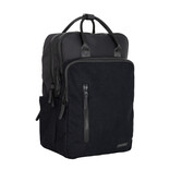 New Rebels New Rebels Ribbi Milwaukee – Laptoptasche Schulrucksack Arbeitstasche 15,6 Zoll Laptopfach Rippstoff 18L Schwarz