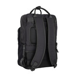 New Rebels New Rebels Ribbi Milwaukee – Laptoptasche Schulrucksack Arbeitstasche 15,6 Zoll Laptopfach Rippstoff 18L Schwarz